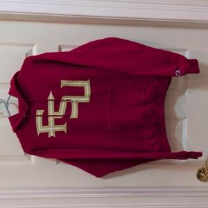 Champion Authentic Men's Colosseum Garnet Florida State Seminoles Hoodie Small